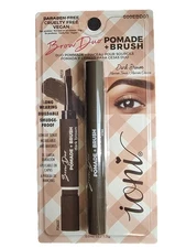 IONI “Brow Duo” Smudge-Proof Pomade & Brush Stick (Dark Brown) NIB + Gift !