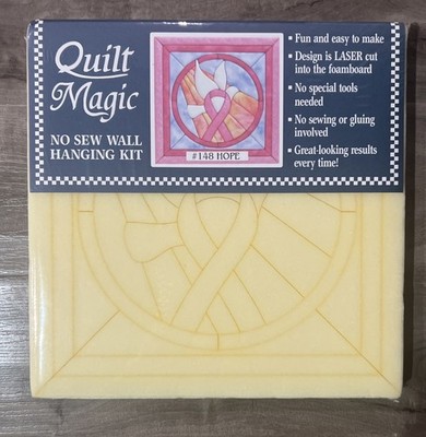 Quilt Magic No Sew Wall Hanging Kit ''Hope''  12 x 12'' #148 No Special Tools