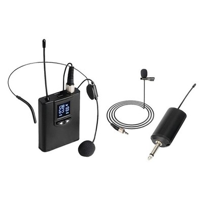 FM Drahtlose Mikrofon Headset System Stimme Verstärker Wiederaufladbare Sender