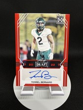 Terrel Bernard (RC) - 2022 Leaf Draft - Rookie Autographs  #BA-TB1 Red (AU, RC)