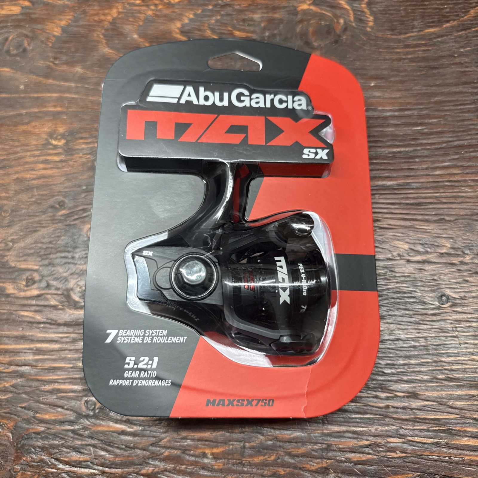 Abu Garcia MAX SX MAXSX750 7 Bearing System 5.2:1 Gear Ratio