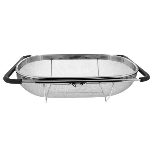Over the Sink Colander Strainer Basket Stainless Steel, For Kitchen Sink with...