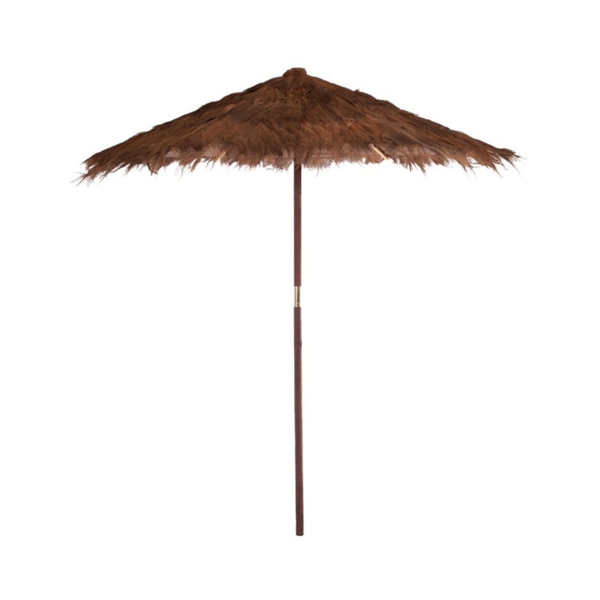 Parasol en bois Cocotier 250cm marron crée l'ambiance de vos déjeuners