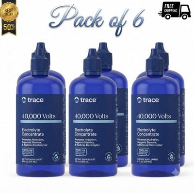 40,000 Volts, Electrolyte Concentrate, 8 fl oz (237 ml)  - Pack of 6