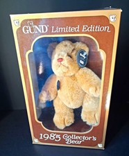 GUND Limited Ed 1985 Vintage Collector Teddy Bear Plush Stuffed Animal Box NIB