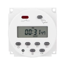 DC 12V Digital LCD Programmable Timer For Home Appliances 16A Relay Switch