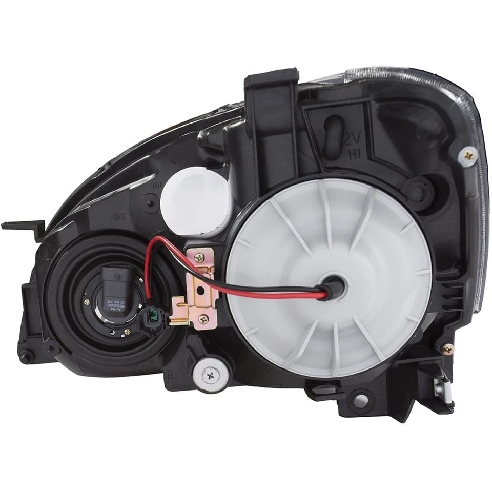 Juego de faros de cristal de lente transparente negro para Nissan Altima 2002-2004 sin HID Foto 2 de 3