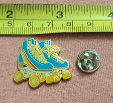 CUTE Retro Style Roller Skates Blue Red Orange Yellow and Gold Tone