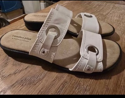 New Womens White Comfort Plus by Predictions Sandals Size 8.5