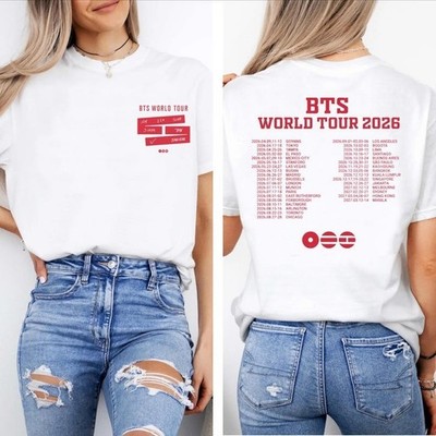 BTS World Tour 2026 Shirt, Bangtan Comeback 2026 Tee, Kpop Concert Merch Graphic