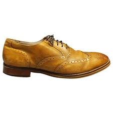 Johnston & Murphy Wingtip Oxford Shoes Mens US 13M Brown Leather Lace Up 59-1986