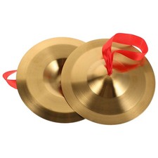 Children's Percussion Instruments Small Hand Cymbals Music Gong Brass