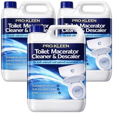 ProKleen Macerator Toilet Descaler Cleaner Septic Tank Compatible Saniflo 15L 2.60 per litre
