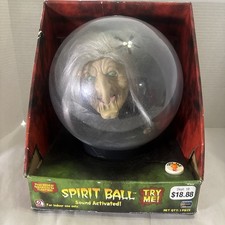 Vintage Gemmy Witch Spirit Crystal Ball Spiri...