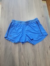 Under Armour Womens UA Tech Play Up Shorts Blue. Size Medium. 3" Inseam.