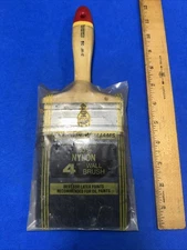Sherwin-Williams Vintage 4 Inch Nylon Wall Brush For Latex Paint S-W 35 ￼