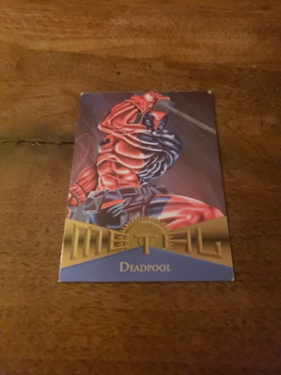 1995 Marvel Metal Silver Flasher Parallel Card DEADPOOL #92