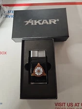 Xikar Black Mayflower Butane Cigar Windproof Refillable Lighter  