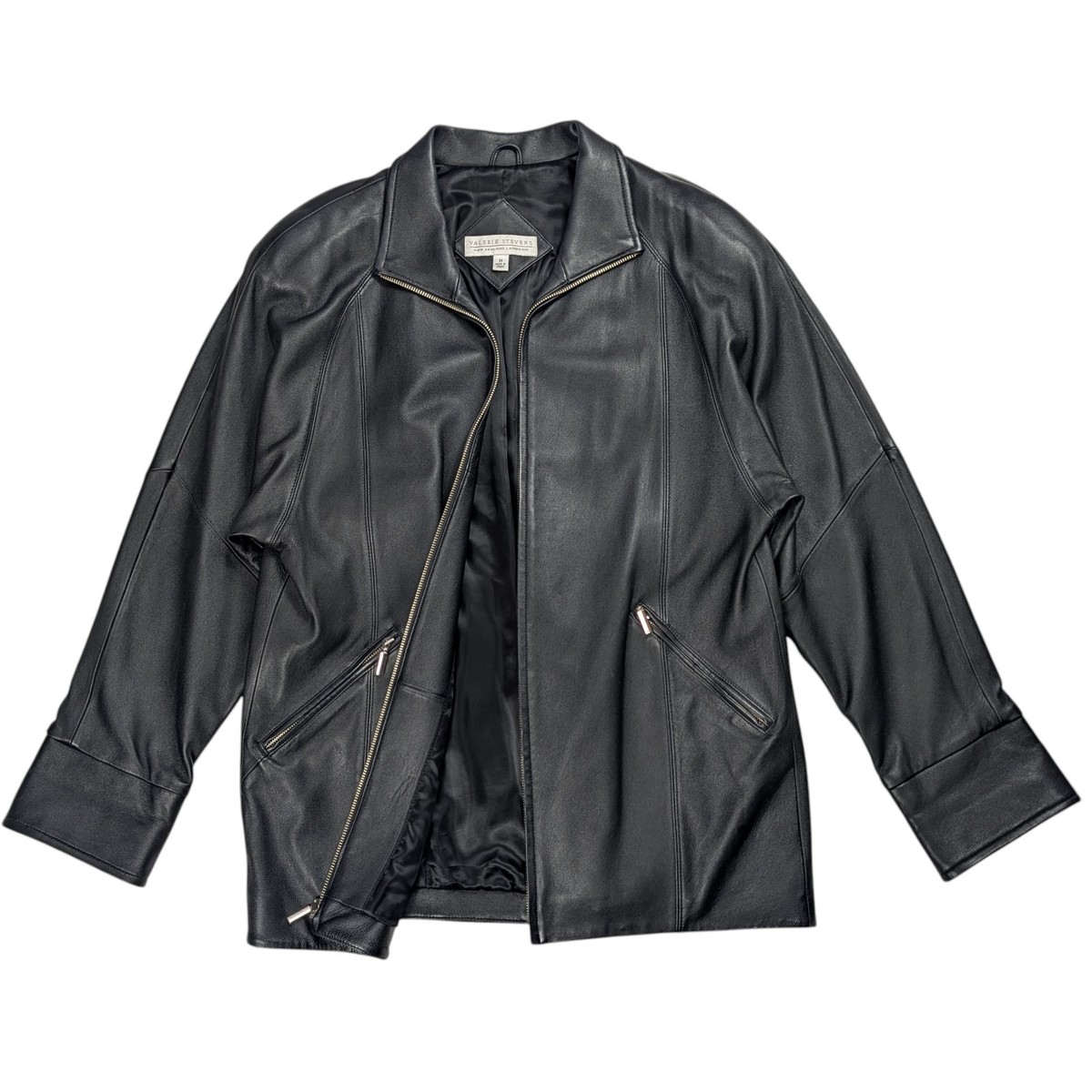 VTG Valerie Stevens New Zealand Lambskin Leather Jacket Women