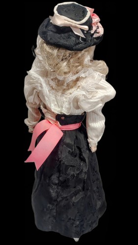 Muñeca cabeza bisque KESTNER 154 ANTIGUA en vestido de niña Gibson) 15 pulgadas (pestañas reales - Imagen 8 de 20