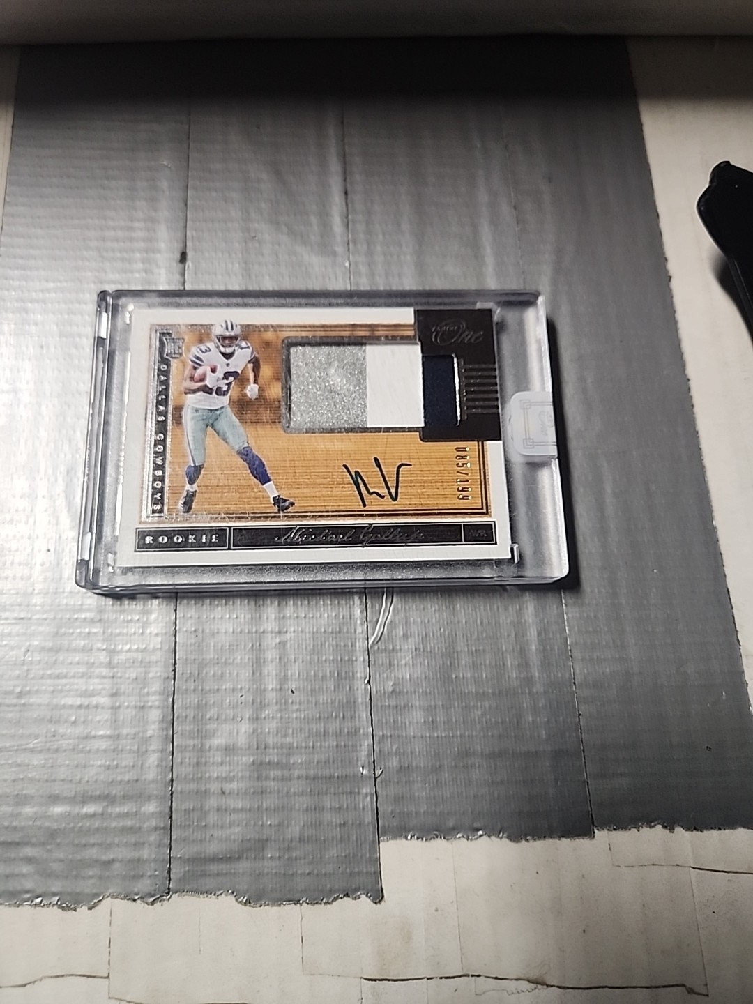 Michael Gallup Panini One #22 Patch Autograph