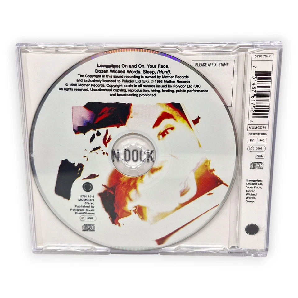 Longpigs On And On CD Maxi Single Your Face Dozen Wicked Words Sleep 1996 Mother - Bild 2 von 4