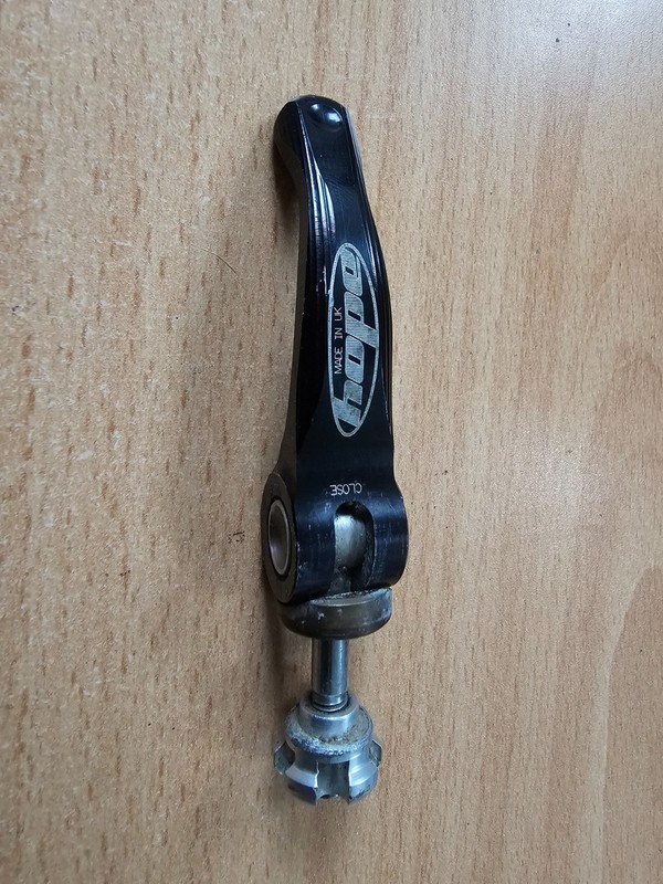 Hope Quick Release Seatpost Clamp Black Lever Silver Nut QR Bike Seat