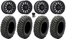 Fuel Cycle 15" Wheels Bk +10mm 28" Crawler XG Tires Kawasaki Mule Pro FXT  KRX