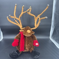 Dan Dee Xmas Reindeer Animated Plush Jingle Bells Musical Stuffed Animal