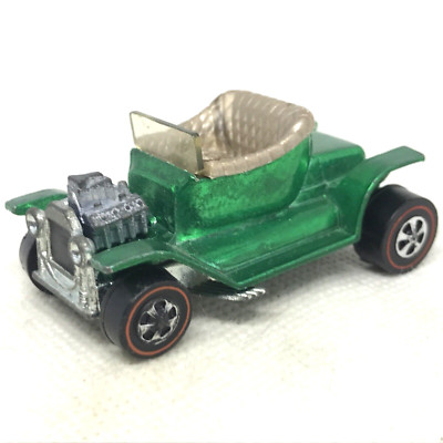 Hot Wheels Redline Hot Heap 1968 Green Gray Int. Made In United States