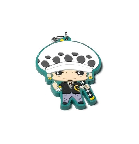 Trafalger D Water Law One Piece Rubber Strap Keychain Mini Figure Toy Japan F/S - Picture 3 of 6