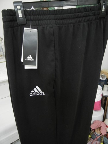 ADIDAS MULTI SPORT PERFORMANCE BLACK JERSEY LOGO TAPERED LEG TRACK JOGGER PANTS - Bild 4 von 9