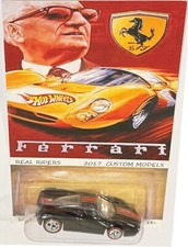 Schwarze ENZO FERRARI Custom Hot Wheels "Enzo FERRARI" Serie mit RR