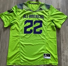 Adidas All American Bowl East Football Jersey Lime Green Men's Sz L HG4440