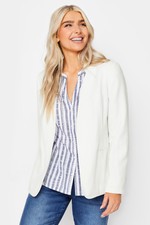 M&co Womens Collarless Blazer