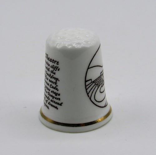 COLLECTABLE THIMBLE 'MINACK THEATRE' CORNWALL - Picture 2 of 5