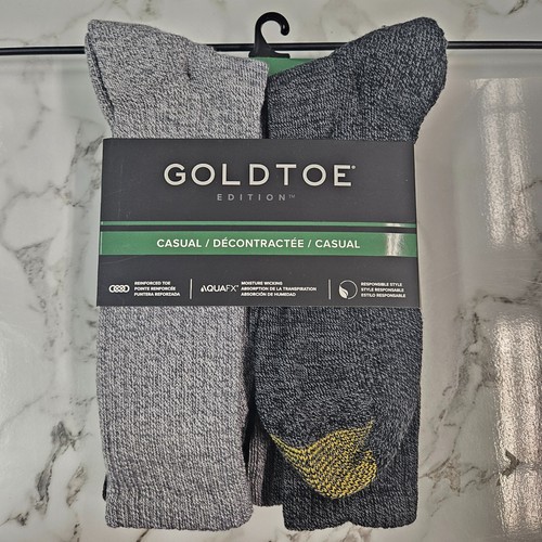 Paquete de 6 calcetines informales GoldToe para hombre talla 6-12,5 punta reforzada absorbente - Imagen 36 de 71