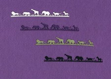 ZOO BORDER animals die cuts scrapbook cards
