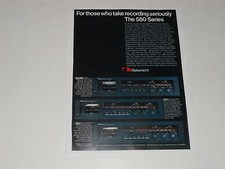 Nakamichi 580 Series Cassette Decks Ad, 1 page, 580M, 581,582 Articles
