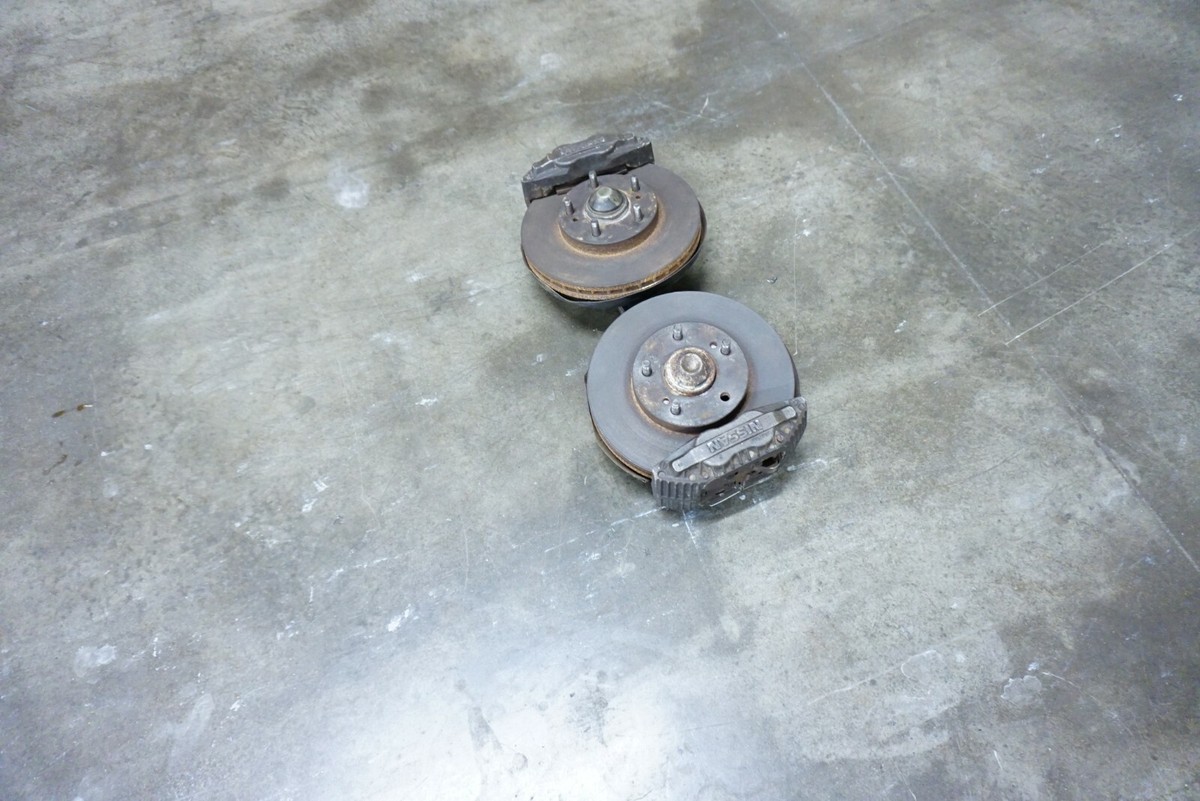 HATAKEYAMA - ショウ JDM 90-96 Nissan 300ZX Z32 Front 4pot Brakes Rotors Hubs