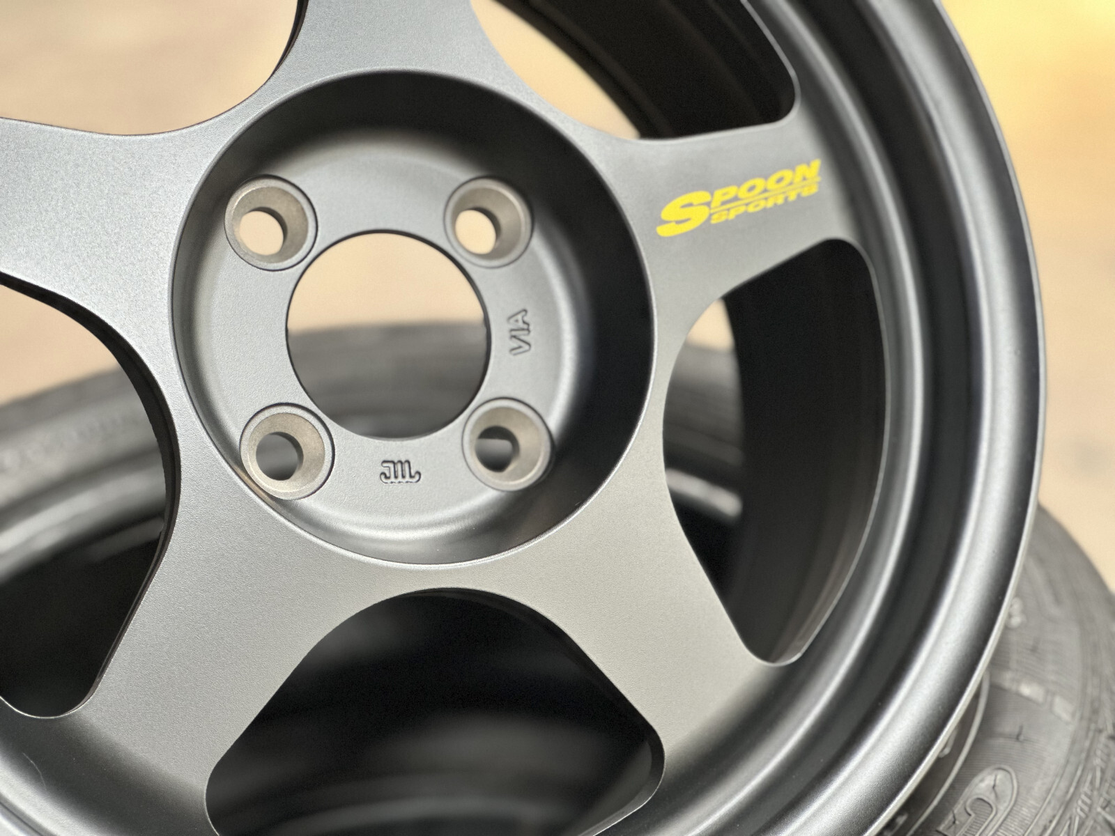 Spoon Rims 2d New 15x7J AOW SPOON Flow Formed (4 Wheel) 4x100 HONDA TOYOTA MAZDA ...