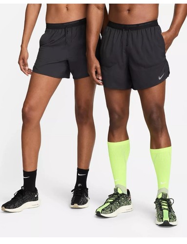 Nike Men’s 5" Black Dri-FIT Brief-Lined Running Shorts DM4755-010 Large New Tags - Picture 1 of 13
