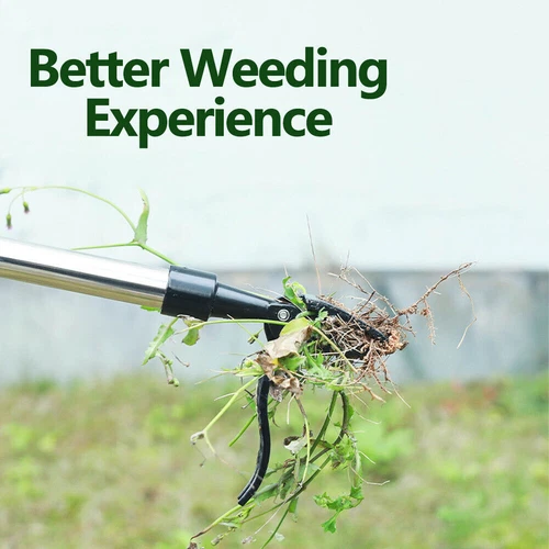 Weeder Puller Stand Up Weed Tool Handle Claw Garden Outdoor Root Remover Killer - Picture 3 of 9