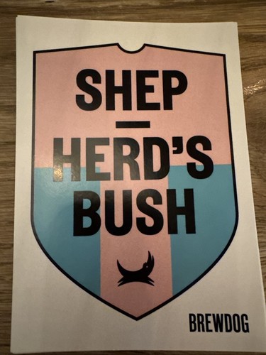 BrewDog Craft Beer Collectable. Shepherd’s Bush Bar Postcard - NEW