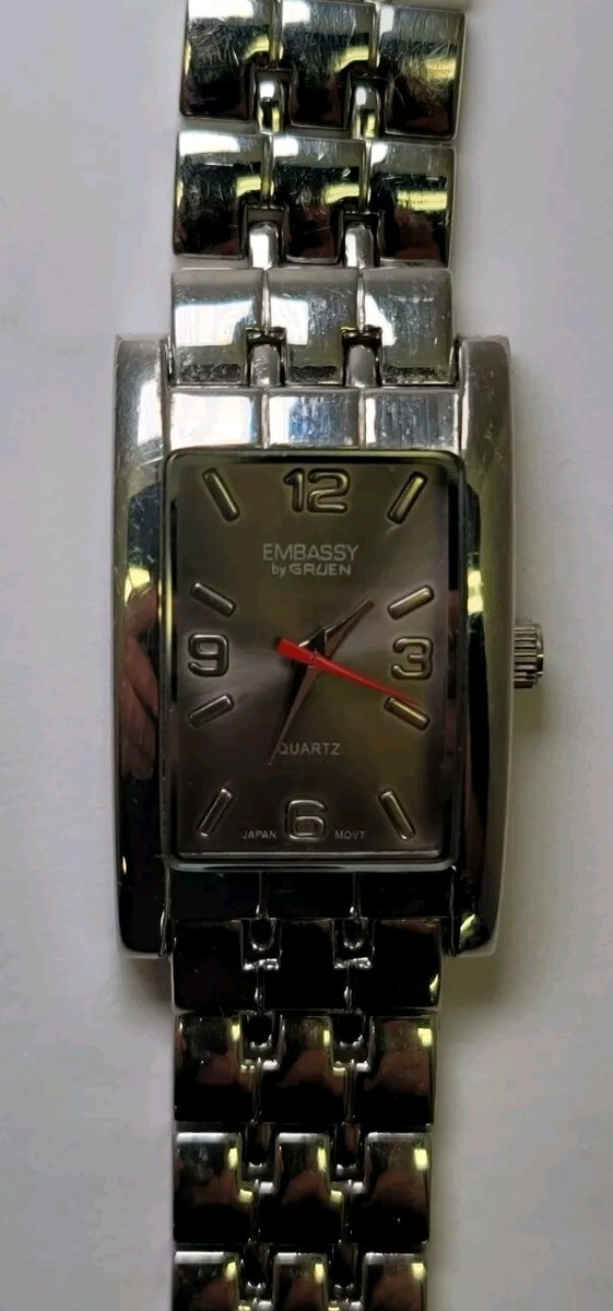 Vintage EMBASSY by GRUEN Quartz Watch - New Battery | eBay
