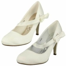 Femmes Anne Michelle Noeud Détaillé à Talon Chaussures Mariage F9R698