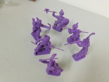 Elastolin 70mm Turks Turkish Warriors x6 cast in solid plastic RARE