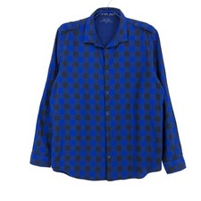 CALVIN KLEIN Men Regular Fit Long Sleeve Casual Checked Shirt Size L