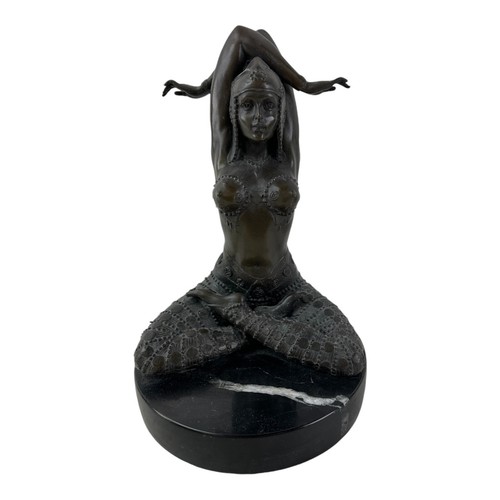 Demetre Chiparus Woman Cabernet Dancer Bronze Statue Art - Picture 21 of 22