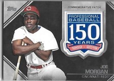 2019 Topps Update BB 150th Anniversary Manufactured Patches Joe Morgan Reds